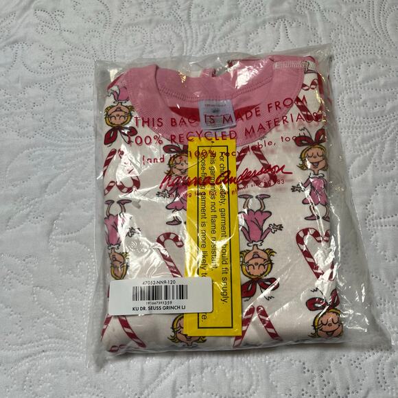 NWT Hanna Andersson Cindy Lou Who PJ Set Size 6/7 - Picture 4 of 6